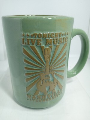 LIVE MUSIC TONIGHT NASHVILLE TN MUG. TENNESSEE MUSIC COFFEE MUG. MUSIC MUG. B408