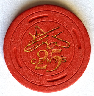 25 Cent Airport Club SEAL BEACH CALIFORNIA Casino Chip
