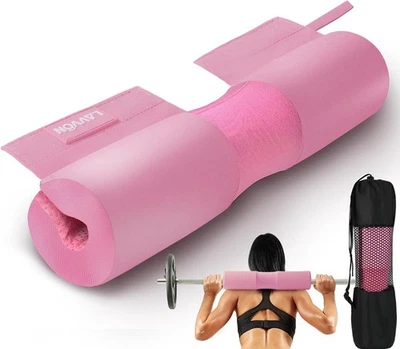 LAVVON Barbell Squat Pad Nylon Padding AntiSlip- Thick Foam Barbell Pad for Squats Cush