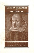 Shakespeare Performance The George Inn Courtyard London Theatre Programme 1967