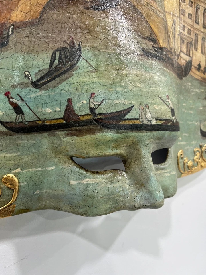Venetian Scene Mask Handmade in Venice - Image 3 of 4