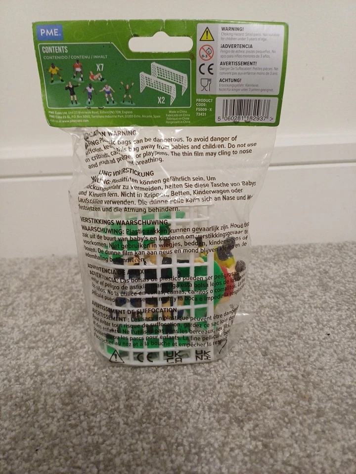 PME Football Cake Topper Set 9-Piece Decorations Set for Birthday Cakes - Image 4 of 4