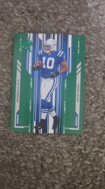 2005 Leaf Rookies & Stars - Rookie Roscoe Crosby #190 Longevity Green /100