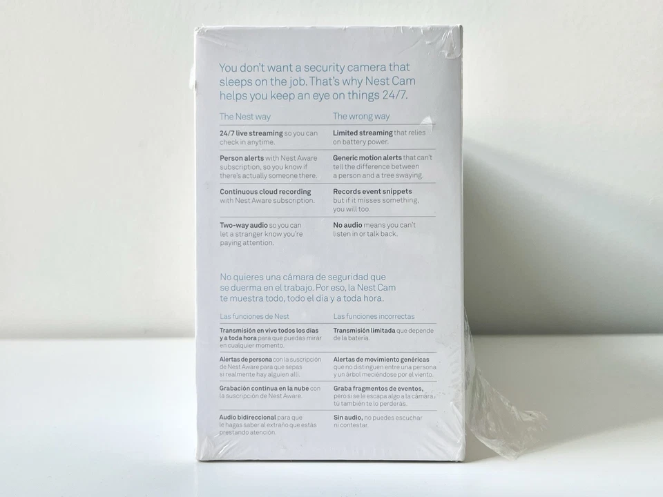 Google Nest Cam Indoor 3 Pack Wired Security Camera Live Video FACTORY SEALED - Image 3 of 4