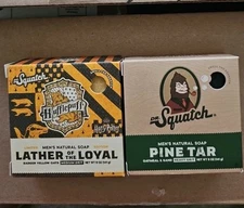 Lot Of 2 Variety Dr Squatch Soap Harry Potter Limited Editions And Pine Tar