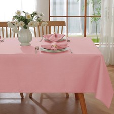 Tablecloth Rectangle, Spillproof Table Cloth Wrinkle Resistant Washable Textu...