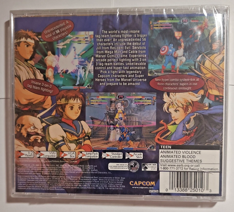 New Factory Sealed Marvel Vs. Capcom 2 (Sega Dreamcast), Please Read! - Image 2 of 4