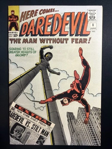Daredevil #8 1965 Silver Age 1st Print Vintage Marvel Comics High Grade VF *A4