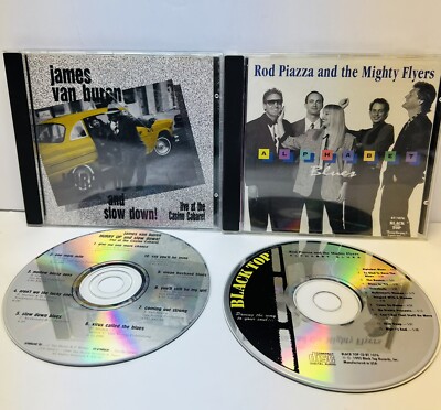 James Van Buren - Hurry Up & Slow Down +Rod Piazza- Alphabet Blues: Lot Of 2Cds