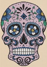 Sugar Skull Counted Cross Stitch Chart  No. 7-364/1a  