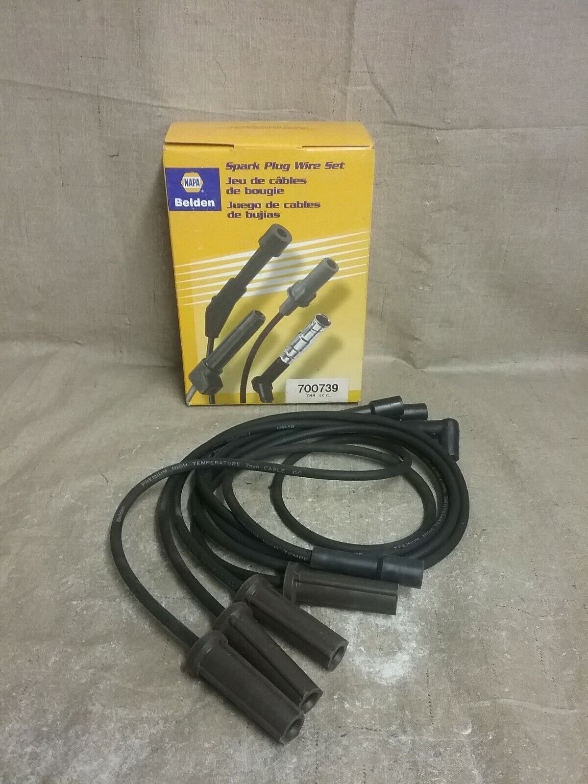 700739 Napa Belden 4 CYLINDER 7mm Spark Plug Wire Set FREE SHIPPING