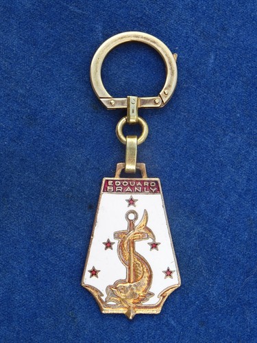 SUPERBE Nice RARE ++ PORTE-CLES AUGIS Key ring - EDOUARD BRANLY - PAQUEBOT Liner - Picture 2 of 3