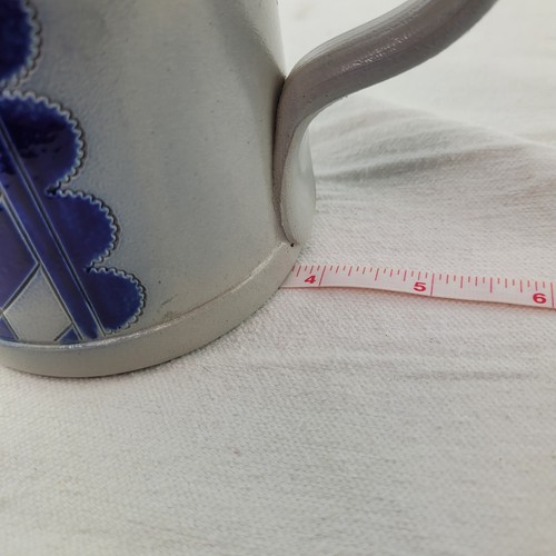 Vintage Reinhold Merkelbach Beer Lidded Stein Salt Glazed Stoneware Cobalt Blue - Picture 20 of 21