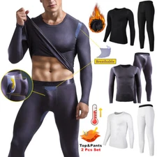 Thermal Underwear Long Johns Set Mens Winter Hunting Sport Base Layer Bottom Top