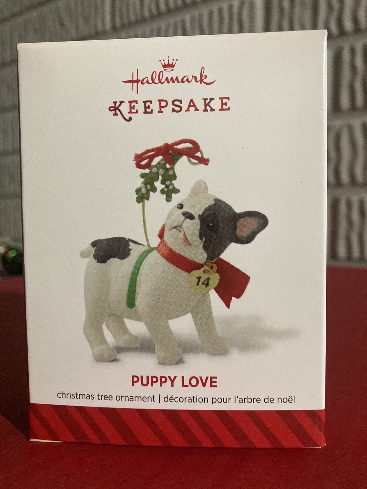 Hallmark Ornament PUPPY LOVE 24th in the series 2014 French bulldog NEW eBay