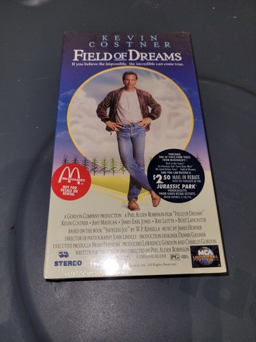Field of Dreams VHS 1992 Rare McDonalds Promo New Sealed MCA Kevin Costner - Picture 9 of 9