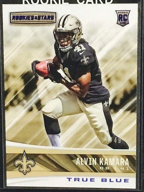 2017 Rookie Stars Alvin Kamara True Blue Parallel Rookie RC Card SSP 