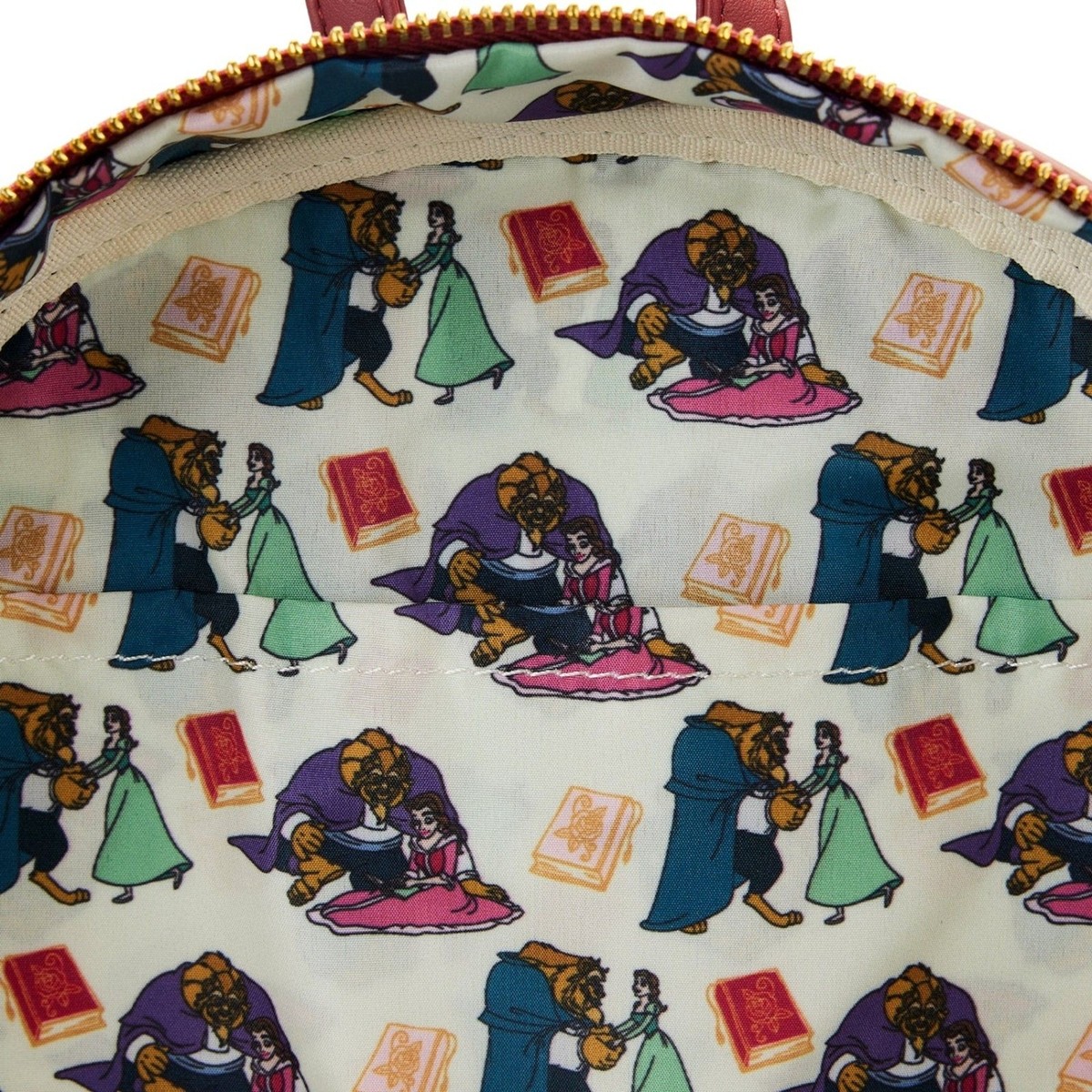 disney beauty and the beast library scene mini backpack Loungefly Triple Pocket Double Strap Shoulder Bag : Clothing, Shoes & Jewelry and Lumière make an encore appearance Loungefly Disney Beauty And The