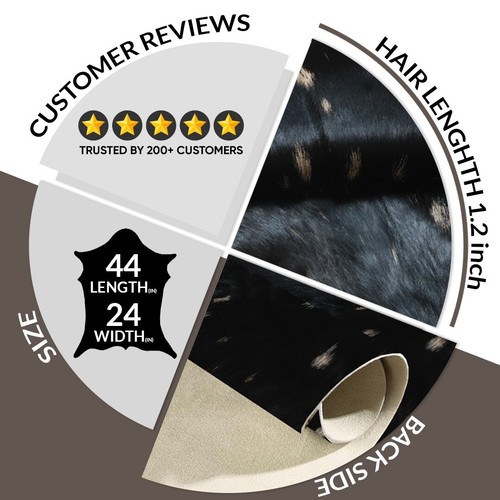 Premium Tan Goatskin Rug – 100% Natural Hair-On Hide, Soft & Durable - Picture 8 of 9