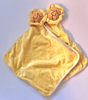 Tiny Tillia Yellow Lion Stripes Jungle Security Blanket Lovey By Avon Lot Of 2 