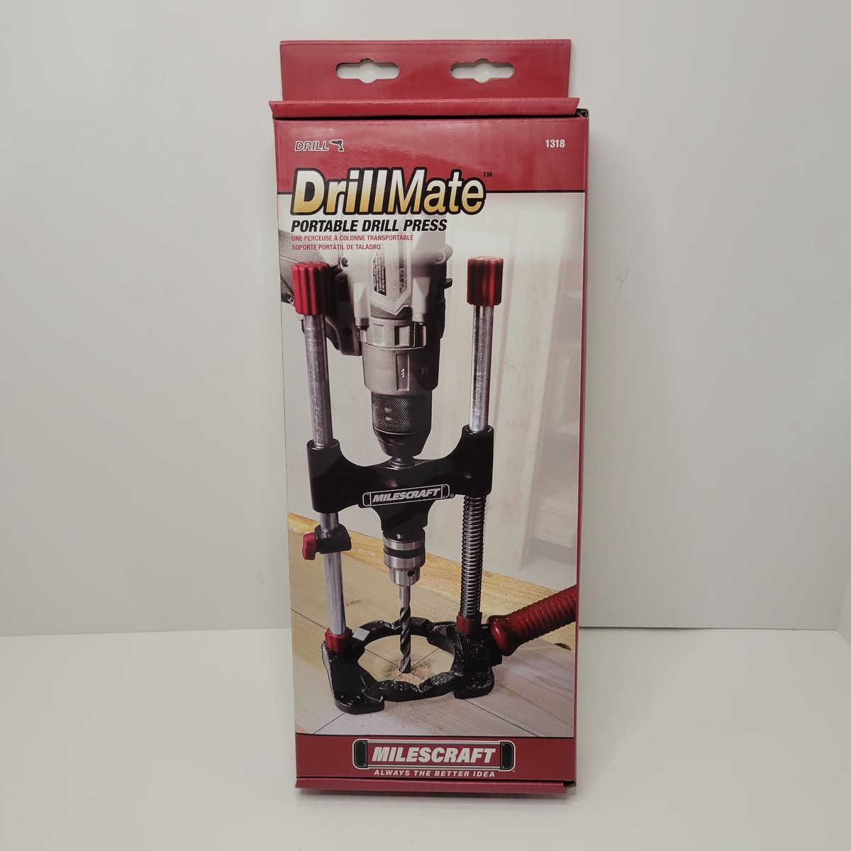 Milescraft DrillMate woodworking Portable Multi-Angle Drill Guide jig