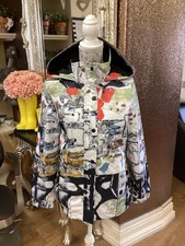 Dolcezza A/w 24 New Season Fleece Lined Waterproof Jacket Nwt Size Small Rrp£213