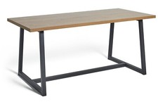 Nomad 6 Seater Dining Table - Oak Effect (B Grade)