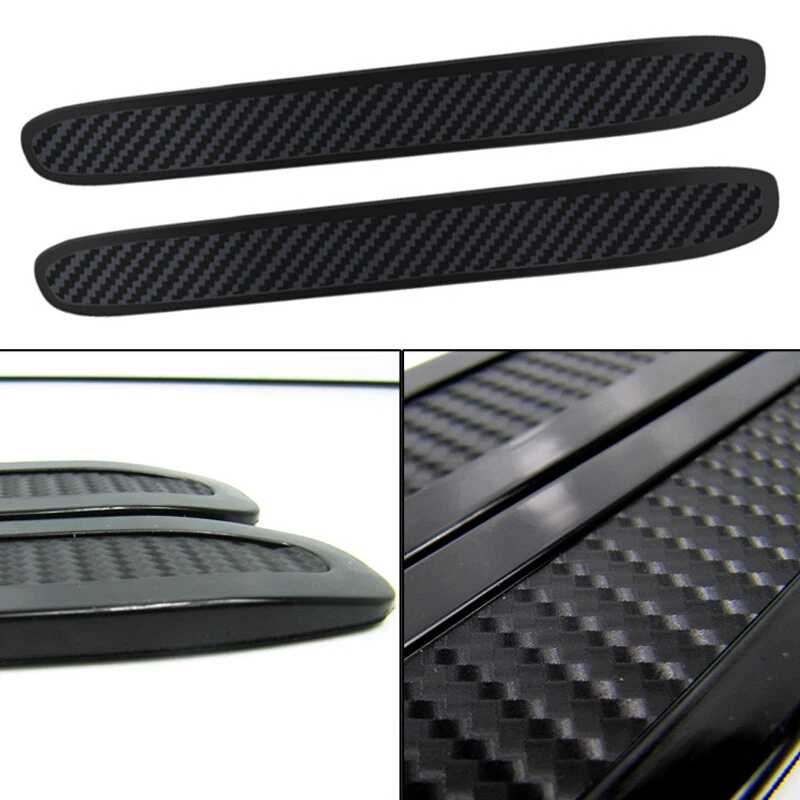 Paquete de 4 protectores protectores antiarañazos antifrotamiento tira de goma para parachoques de coche universal Foto 4 de 4