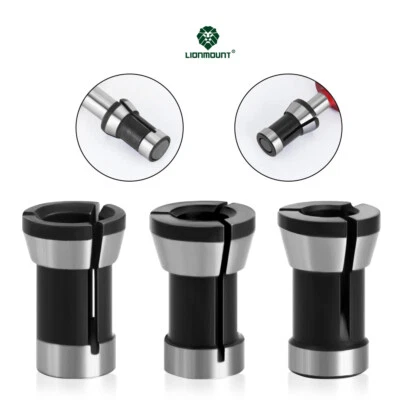LIONMOUNT 6mm 6.35mm 8mm Router Bit Collet Chuck Clamping Adapter for CNC Engraving