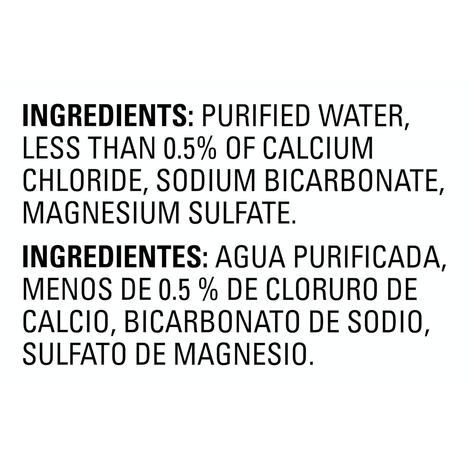 , Purified Water, 8 Fl Oz, Plastic Bottled Water, 24 Pack