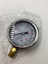  QTY 8 2.5" LIQUID FILLED PRESSURE GAUGE 0 - 3000 PSI, CASE LOWER MOUNT