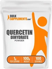 BulkSupplements Quercetin Dihydrate Powder - Antioxidant Source - 1g Per Serving