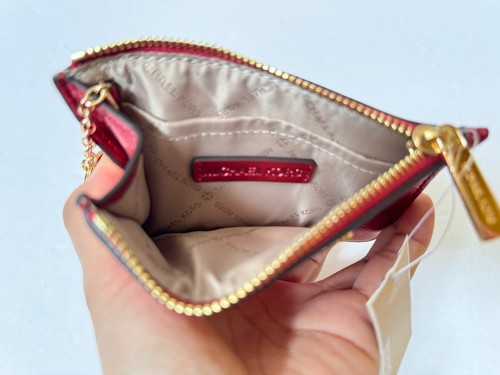 Michael Kors Jet Set Travel S TZ Coin Pouch with ID Key Holder Wallet - Picture 302 of 331
