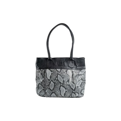 STS Ranchwear Santana Tote Ladies Leather Snakeskin Bag Python Black OS