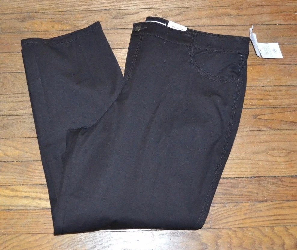 Croft & Barrow Secretly Slimming Straight Leg Supreme Stretch Brown Casual Pants