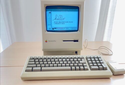 Apple Macintosh Plus 1Mb M0001AP 2,5 mb ram external Bluescsi