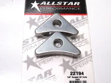 Roll Cage Chassis Gusset 10 pk Steel Triangular 1/8" Thick 1 Hole 1-7/8 x 1-7/8"