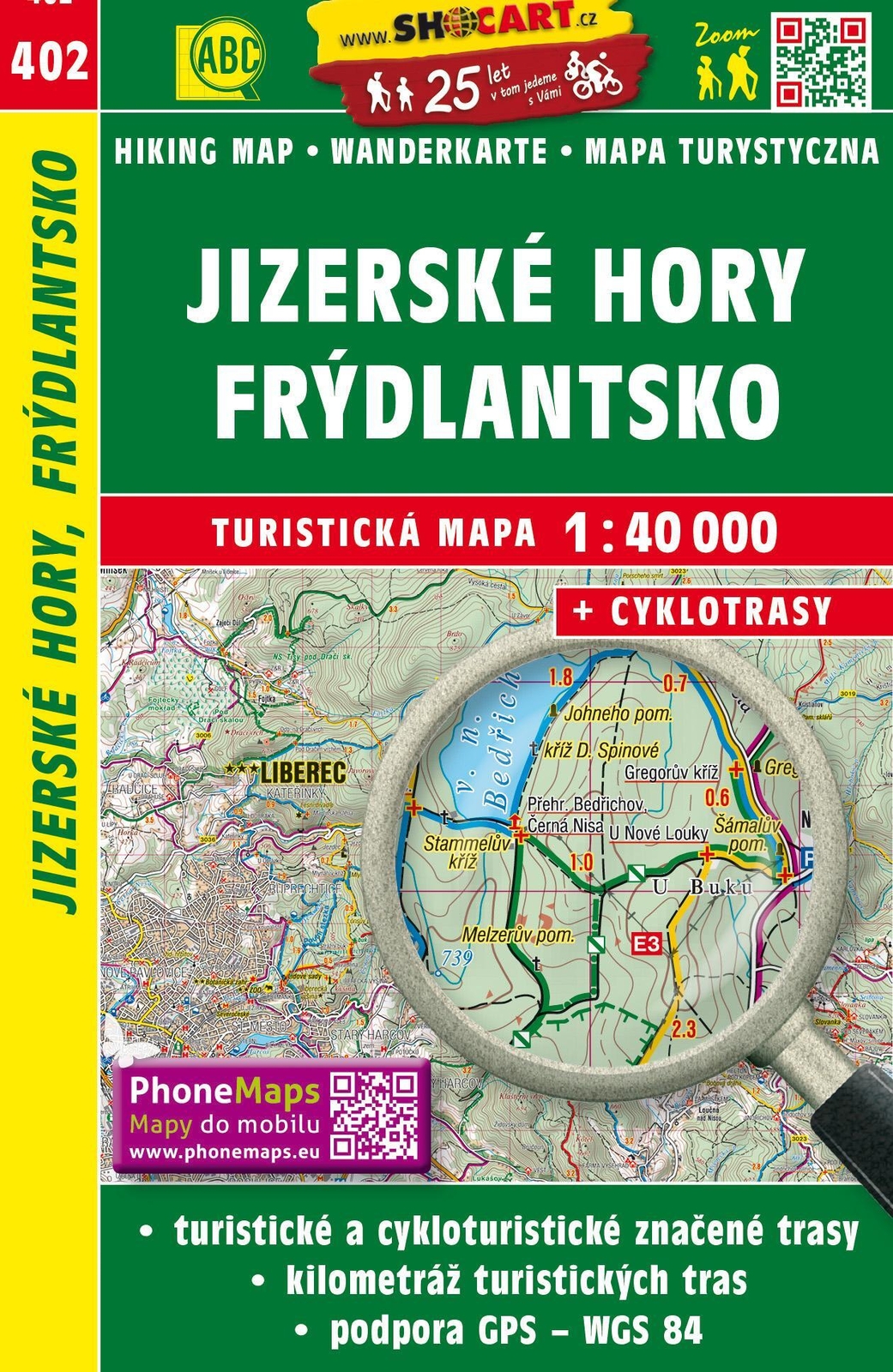 Thumbnail - Wanderkarte Tschechien Jizerske Hory, Frydlantsko 1 : 40 00 |