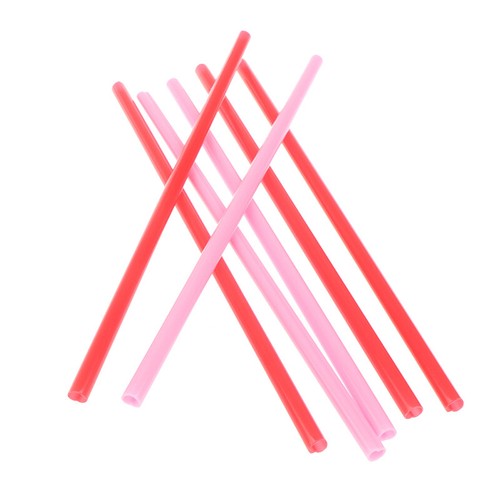 25Pcs Smoothie Straws Heart shaped Pink Straws Drinking Cute Plastic Straws* J- - Picture 10 of 14