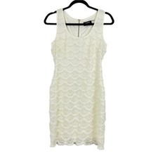 GUESS Womens Size 6 Eyelash-Fringe Bodycon Dress