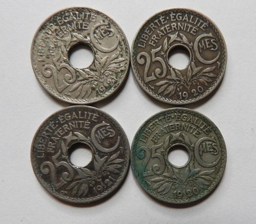 Lot x48 Pièces France - 25 centimes LINDAUER (entre 1917 et 1939) - Picture 15 of 17