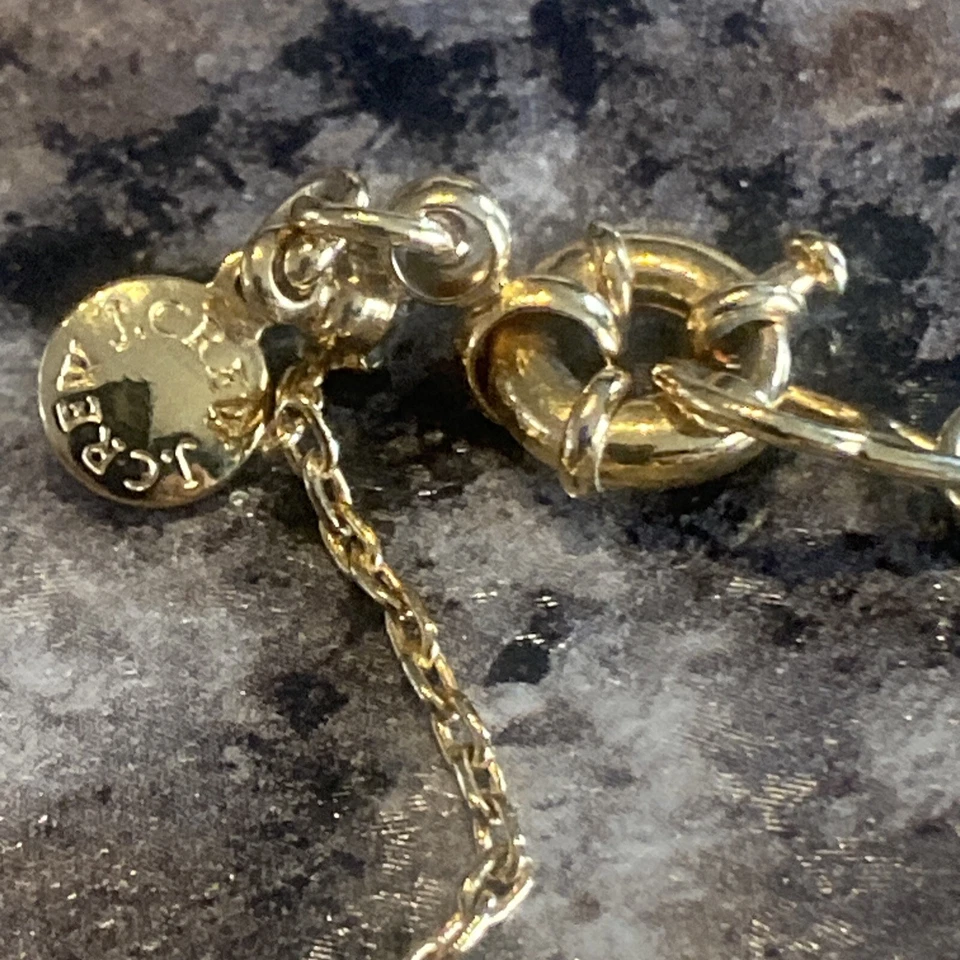 🦛 J. Collar Crew Vintage Tono Oro Amarillo Aries Ram Colgante Con Cadena Foto 4 de 4