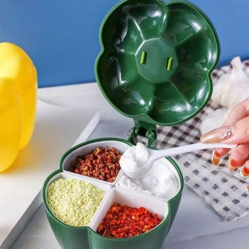 with Seasoning Spoon Sugar Storage Box Condiment Container Dining Room - Picture 3 of 14