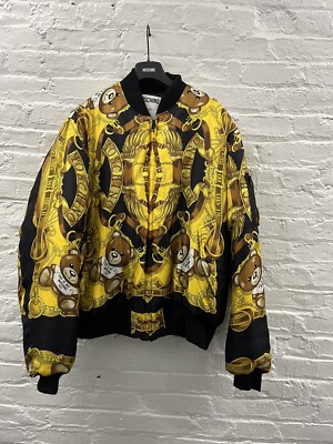 MOSCHINO COUTURE フード付きジャケット MOSCHINO COUTURE Transformers Robot Nylon Embroidered Bomber