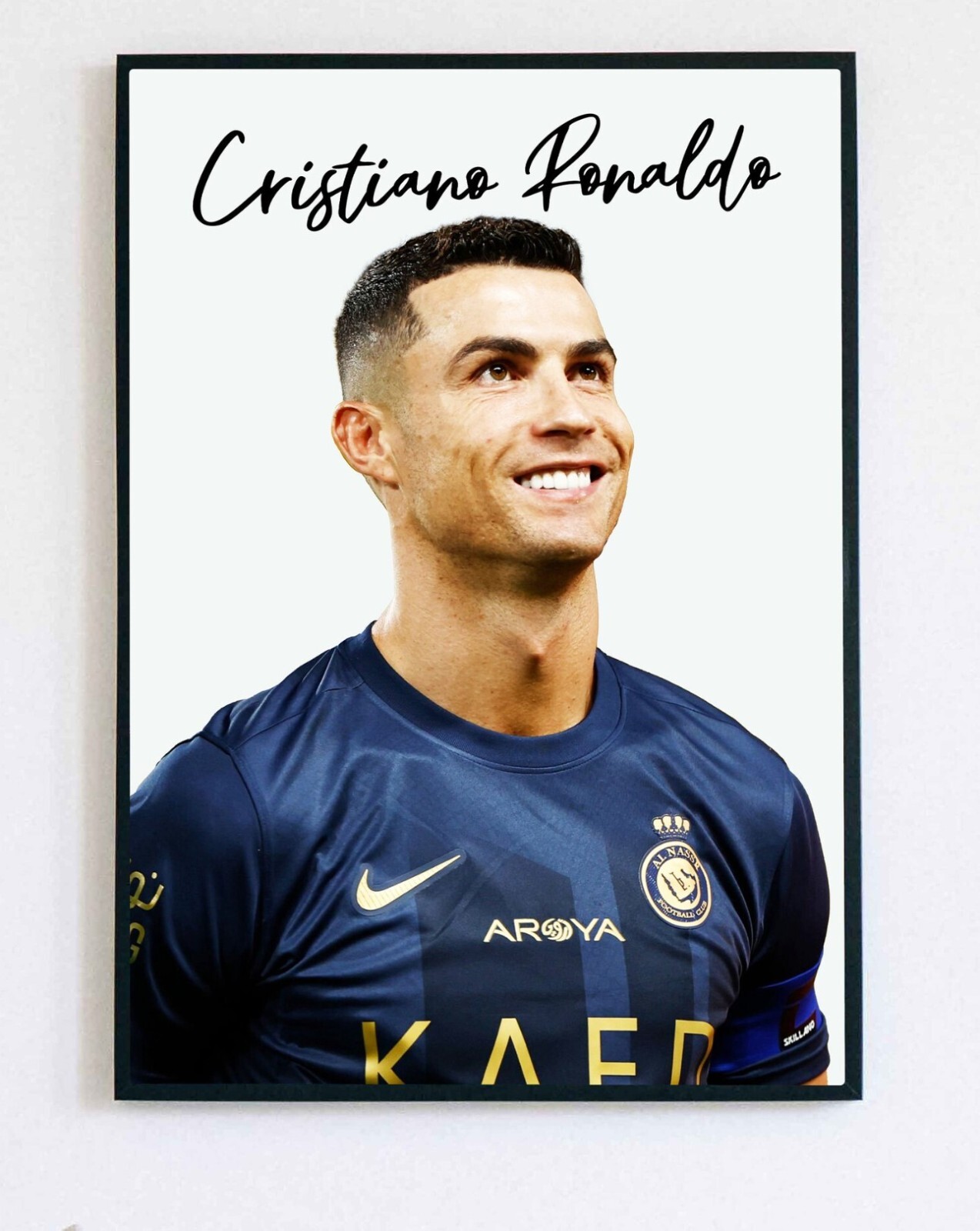 6 Prints Messi Neymar Mbappe Ronaldo Lewandowski Salah Poster Soccer