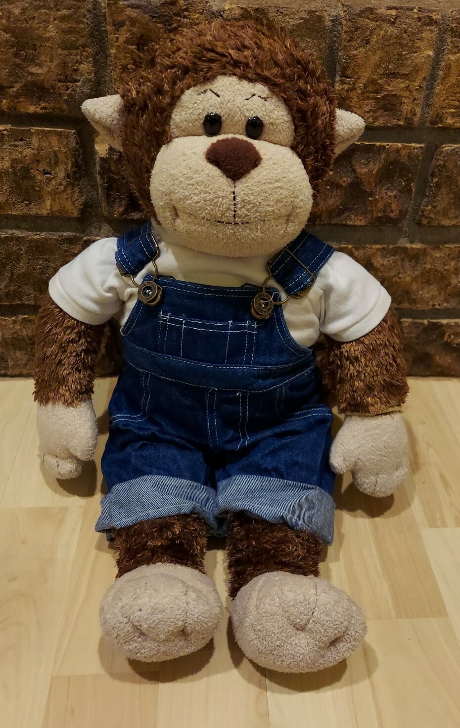 Stuffed Razorback BABW Build A Bear Plush Stuffed MONKEY w/Arkansas Razorback shirt ...