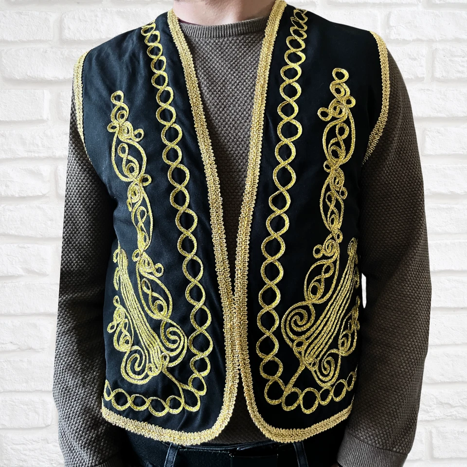 Black Turkish Waistcoat, Perfect for Costumes, Parties, Cultural Events! - Image 2 of 4