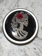 Day of the Dead Skull Stud Earrings Womens NEW