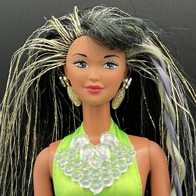 Vtg 1996 Mattel Barbie Doll Splash 'n Color Kira Redressed Sun Jewel Teresa Suit