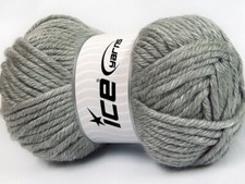 2-Skein Lot Atlas Jumbo Yarn superbulky acrylic 2x200g Grey Melange